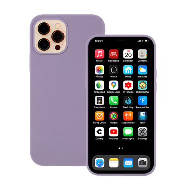 iPhone 12 Pro Max Compatible Case Cover with Premium Silicone – Purple